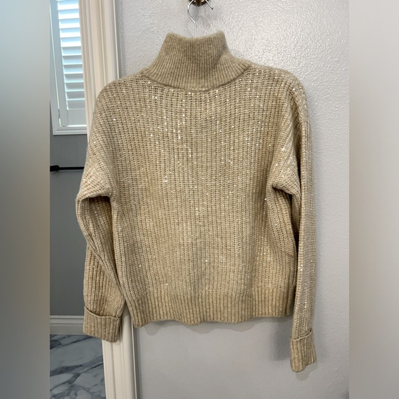 Design History  Sequin-Embroidered Quarter-Zip Sweater - Picture 7 of 9